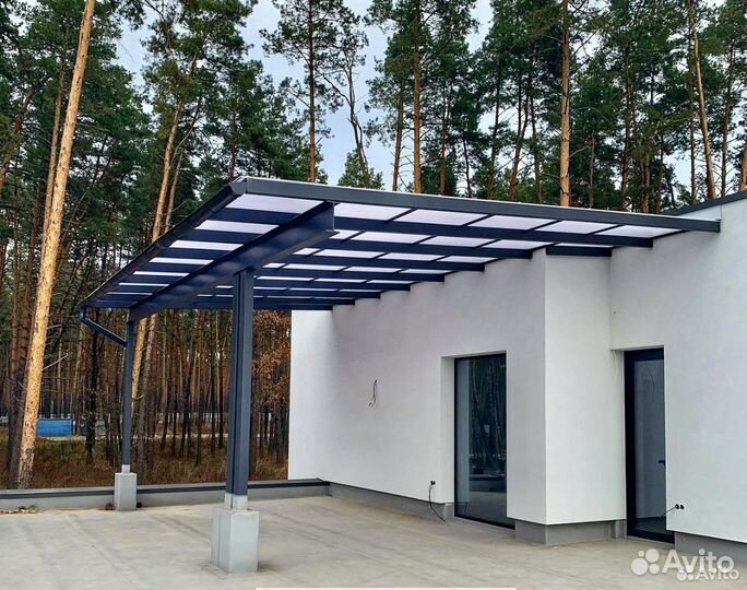 Навес односкатный