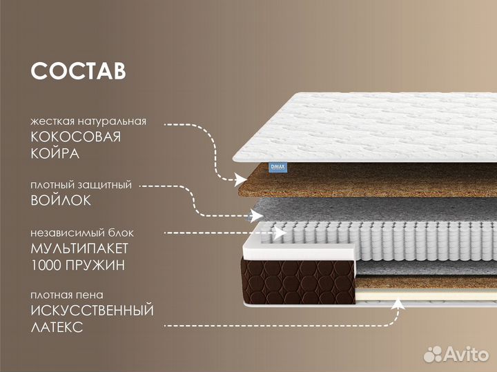 Матрас пружинный 160х200