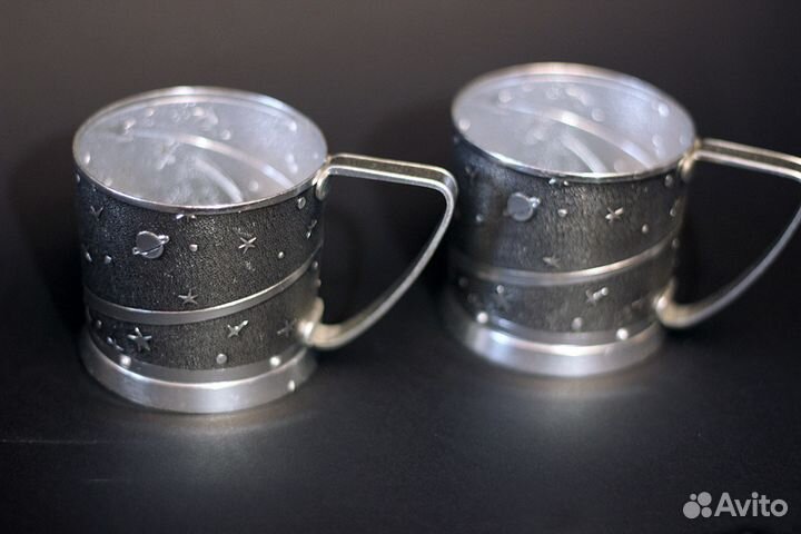 Подстаканник Советский космос, СССР, 2 шт