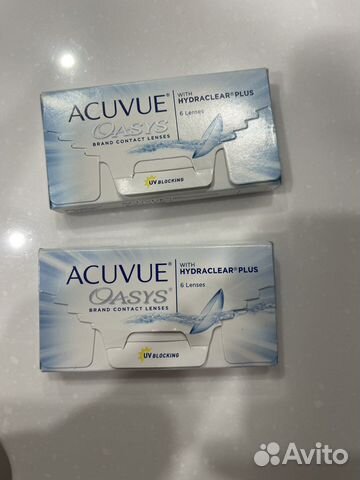 Линзы acuvue oasys hydraclear plus -0,75