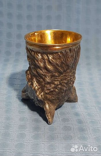 Охотничий стакан-перевёртыш ритон Волк Серебро