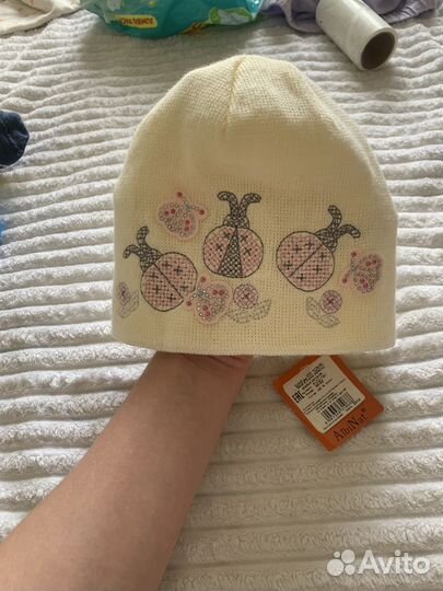 Шапочка для девочки р 50-52