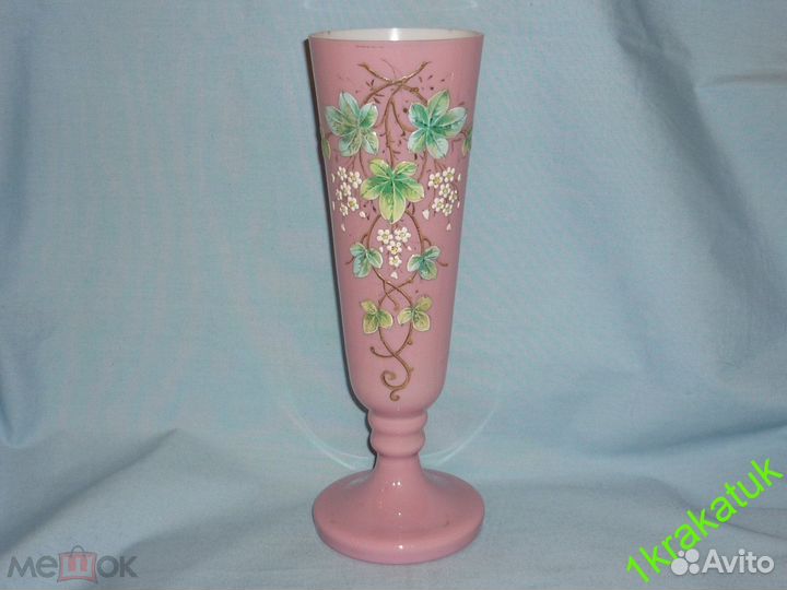 Ваза для цветов. 26,7 см. Двухслойное стекло