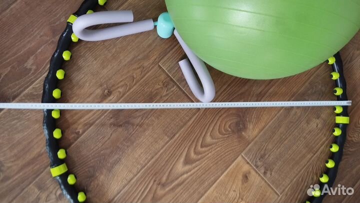 Мяч фитбол, обруч, скакалка