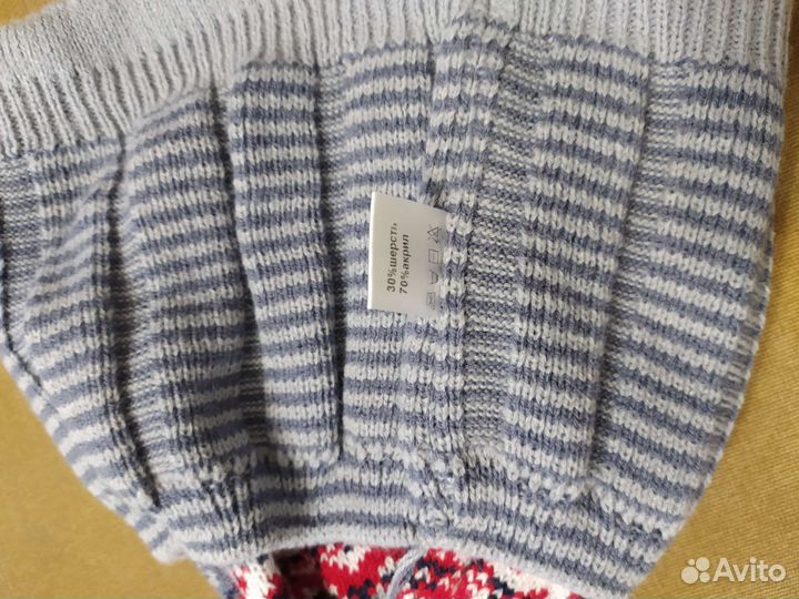 Комплект шапка и шарф для мальчика
