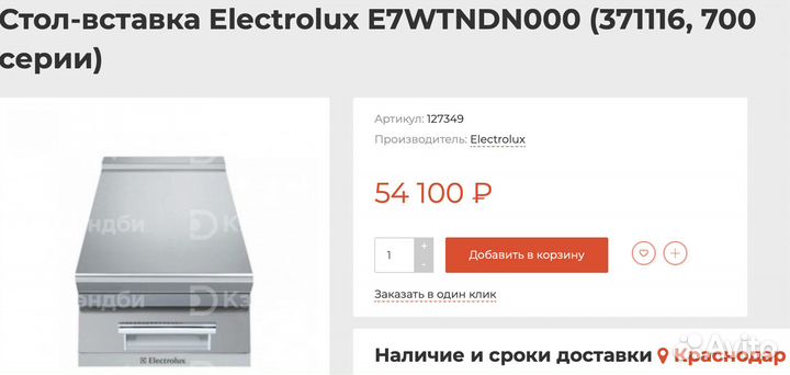 Плита электрическая Electrolux Professional