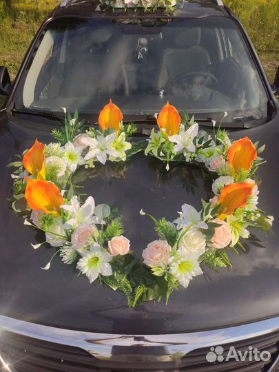 Свадебные украшения на автомобили