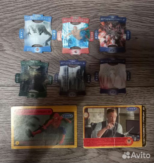 Карточки и наклейки человек паук