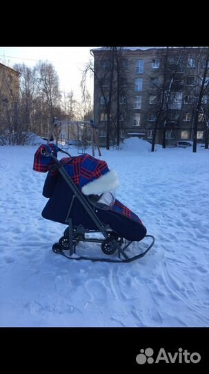 Коляска санки