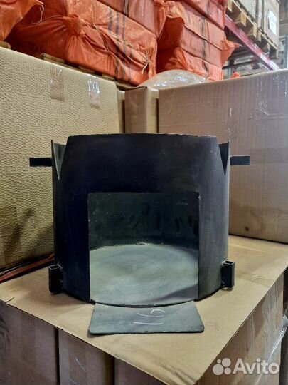 Металлическая печь под казан 16 л