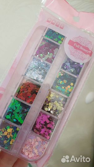 Декор блестки для маникюра