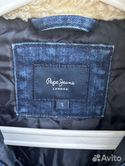 Куртка джинса шерпа Pepe jeans