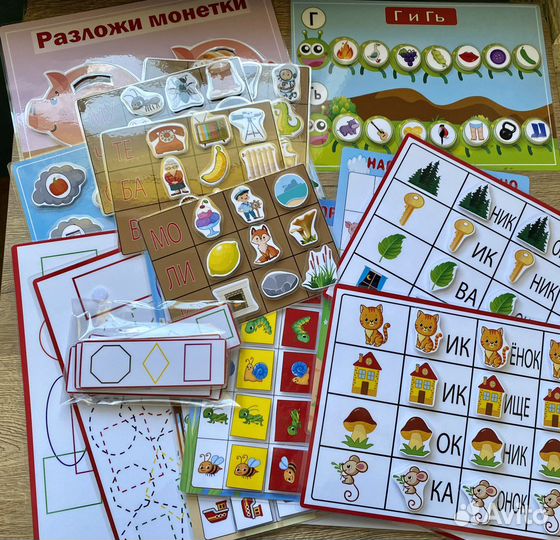 Игры для логопедов на липучках