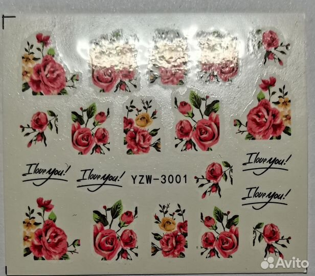 Наклейки цветные для маника