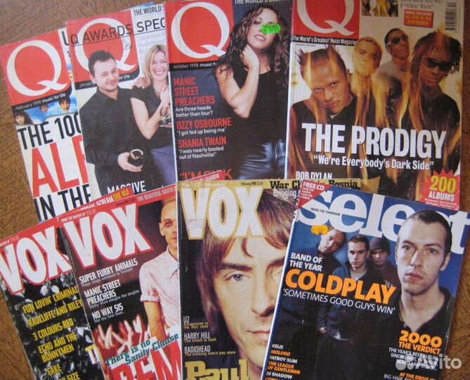 Музыкальные журналы - Q Magazine - Vox - Select