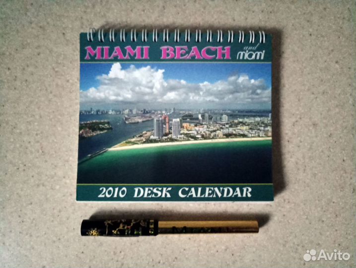 Настольный календарь и ручка из miami