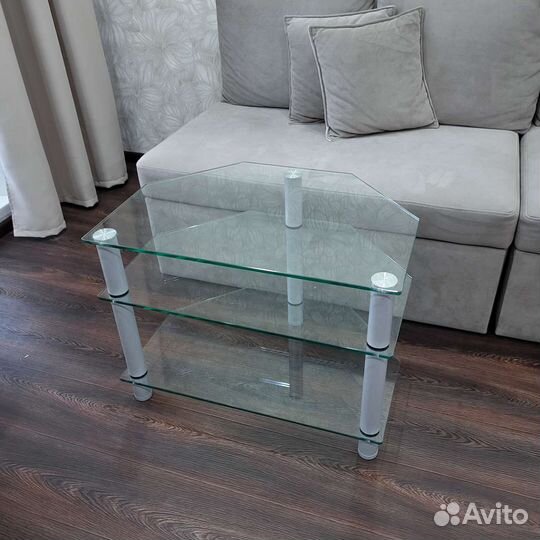 Стол стеклянный (тумба под телевизор)