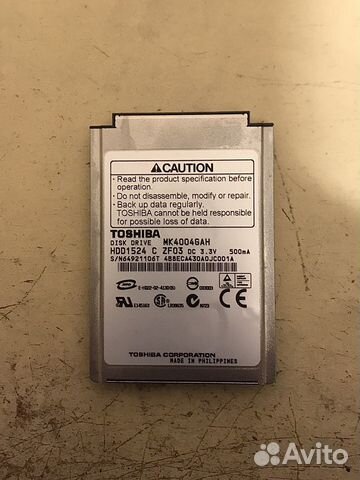 Toshiba mk4004gah 40gb 1.8” iPod жесткий диск