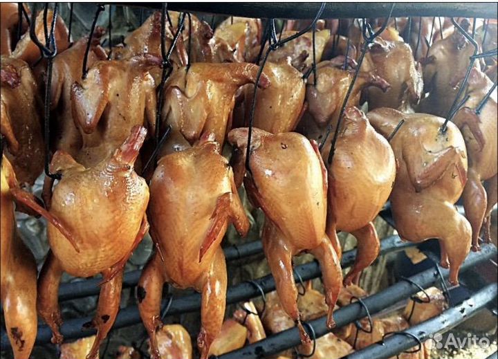 Куры домашние копченые