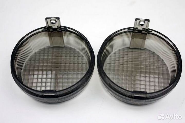 Стекло поворотника Honda Yamaha Kawasaki (Черный )