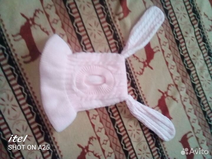 Шапка шлем для девочки