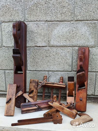 Старинные деревянные рубанки Лофт интерьер