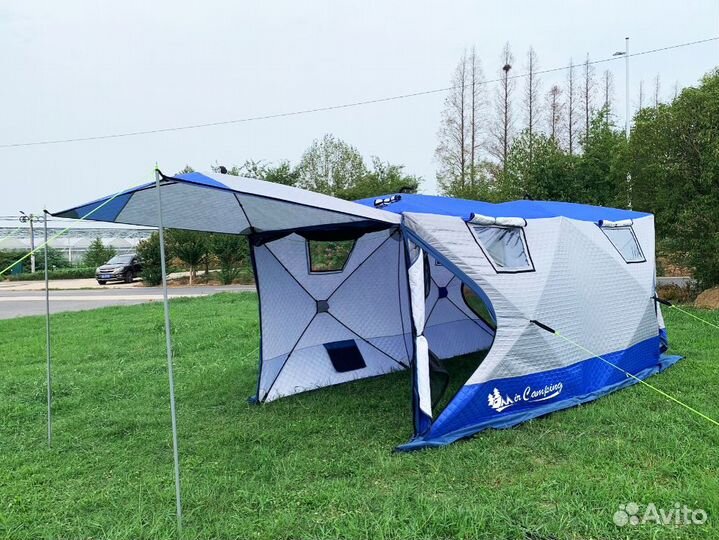 Зимняя палатка 2-й куб 3 слоя турист 2023