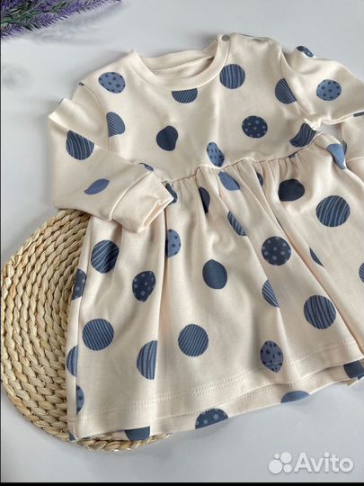 Платье в горох для девочки