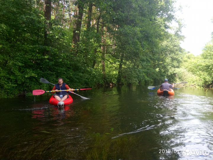 Сплав на байдарках по Оке и Вашане, на 1 или 2 дня