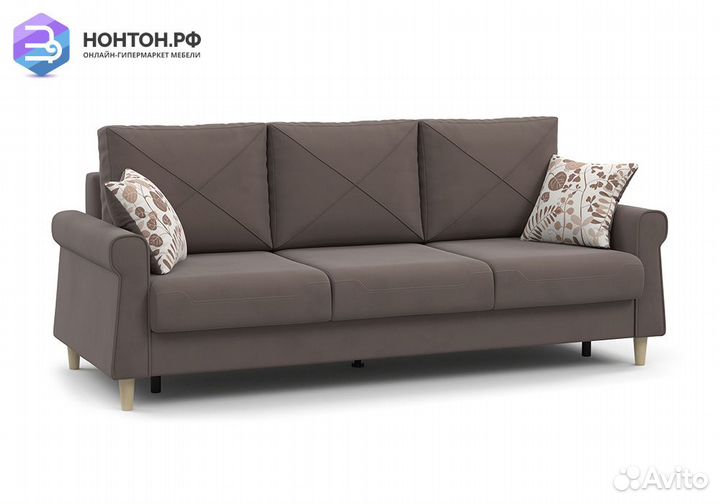 Диван тик-так Иветта коричневый