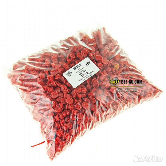 500 гр. Воск для изготовления свечей красный куско