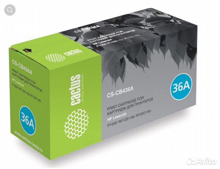 Картриджи 35A, 36A, 78A, 13A, 13X Cactus для HP