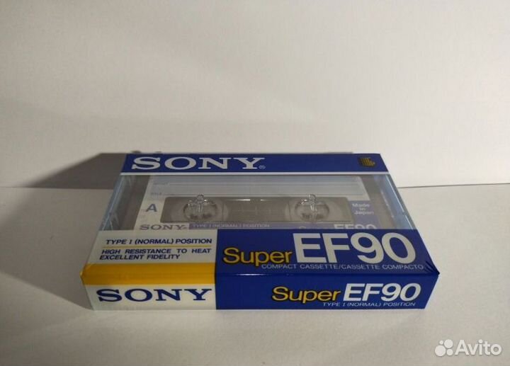 Новая аудиокассета Sony Super EF 90