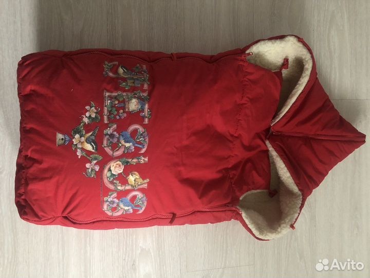 Конверт в коляску на овчине