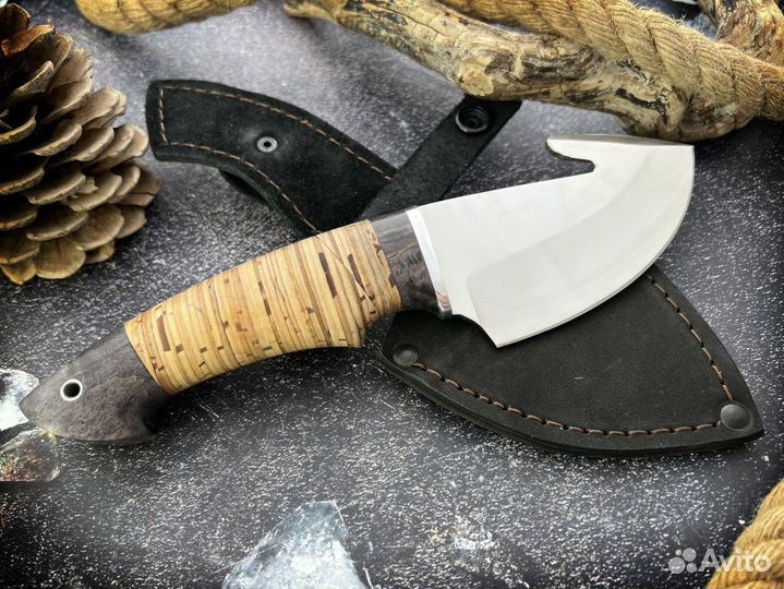 Охотничий Скиннер с крючком из кованой стали х12мф