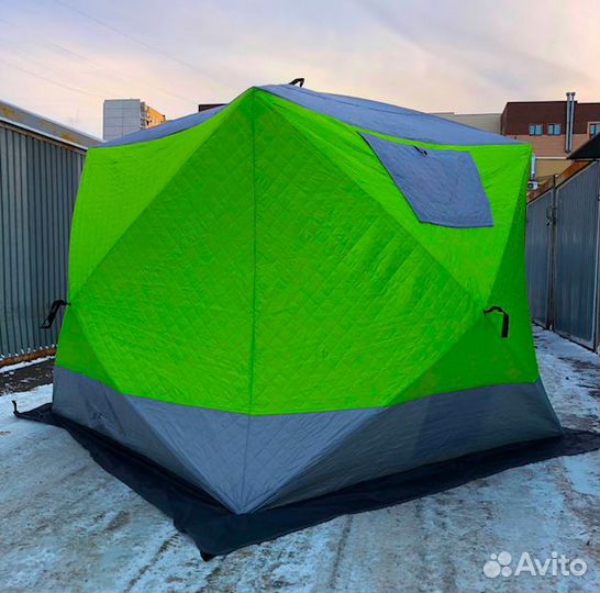 Зимняя палатка куб трехслойная 210х210