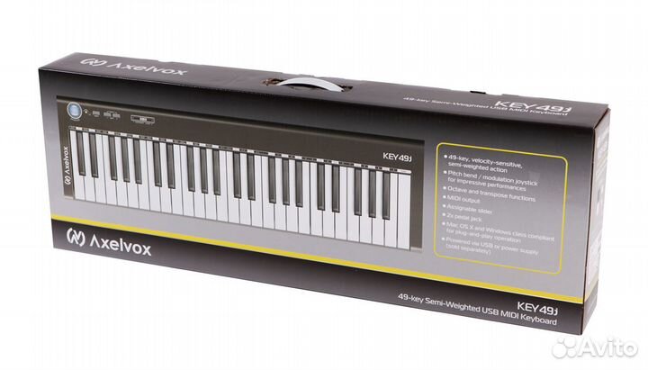 Midi-клавиатура Axelvox KEY49j White