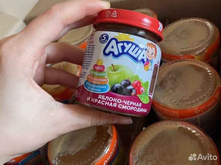 Фруктовое пюре агуша