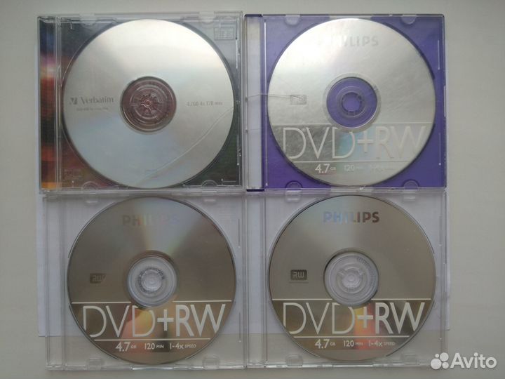 Диски DVD+RW с боксами