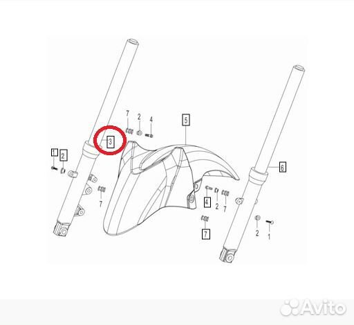 Амортизатор передний правый Racer nitro /NIT2064