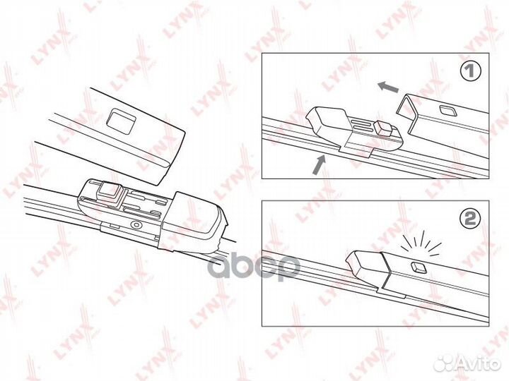 LR33K Щетка стеклоочистителя задняя lynxauto LR