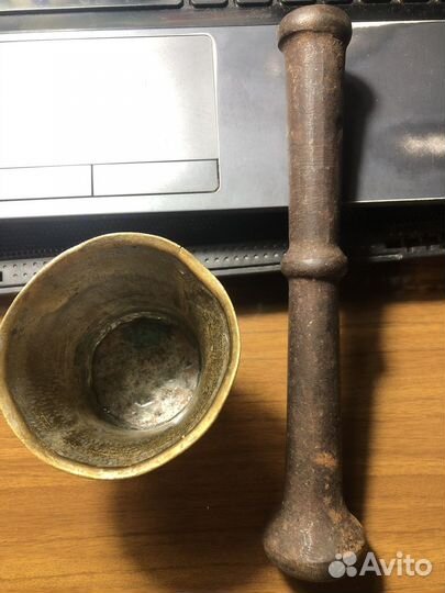 Ступка медь. пестик литье
