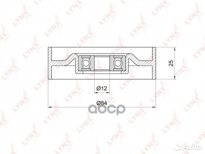 Ролик натяжной приводного ремня PB5015 lynxauto