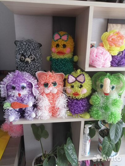 Мочалка-игрушка