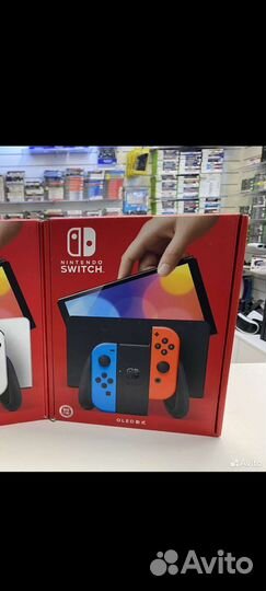 Nintendo switch oled с играми обмен