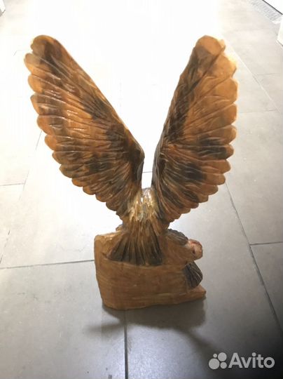 Орел Из дерева. Резьба. 50см