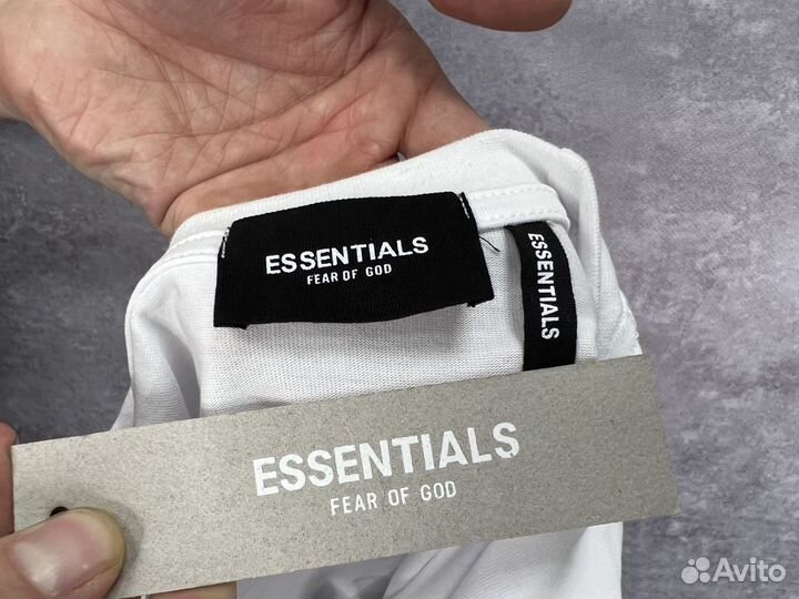 Футболка Essentials рефлектив (fear of god )