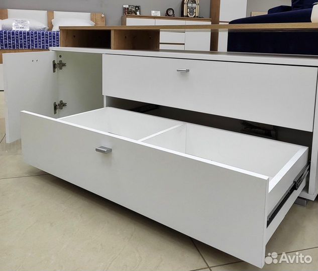 Тумба под тв «Ланс К-202» белая