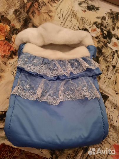 Конверт на выписку для мальчика зимний