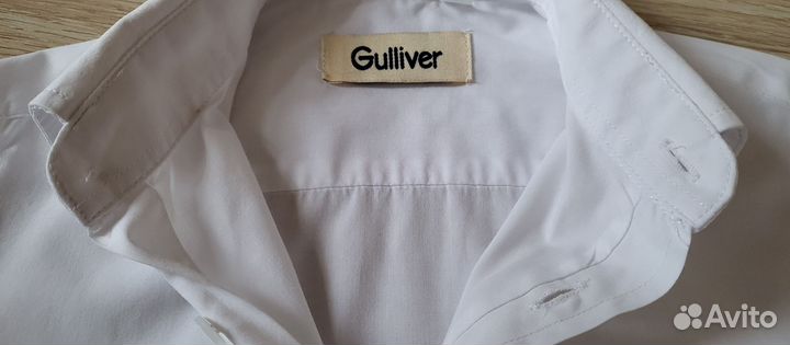 Рубашка белая Gulliver 134